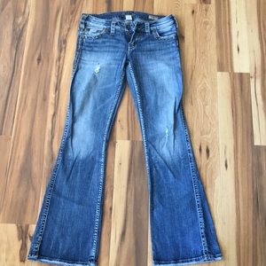 Silver frances flare jeans. Excellent condition